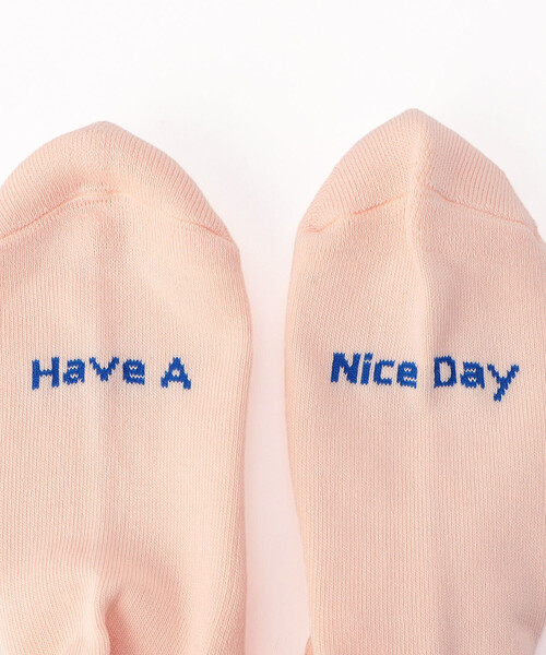 FREAK'S STORE（フリークスストア）の「ROSTER SOX/ロスターソックス PEACE/ピース（ソックス/靴下・レディース・ピンク/サックスブルー/レモンイエロー・ONE SIZE）」の7枚目の写真