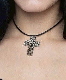 Heaven Sent（ヘブンセント）の「【HeavenSent】Leopard Cross Necklace / 【ヘブンセント】レオパードクロスネックレス（ネックレス）」