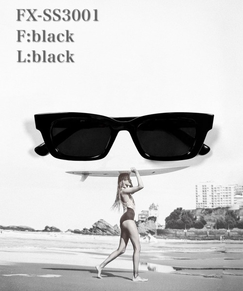 調光・偏光レンズ搭載 slim square 3 sunglasses / スリム スクエア