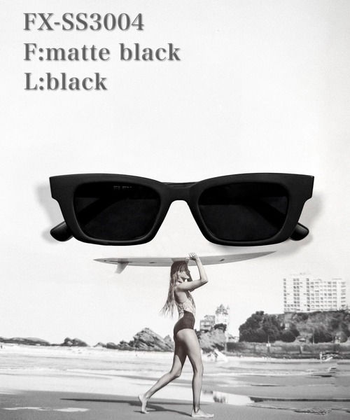 調光・偏光レンズ搭載 slim square 3 sunglasses / スリム スクエア