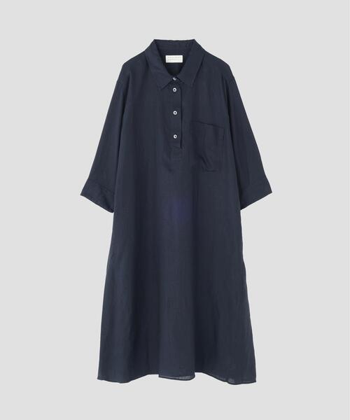 MARGARET HOWELL(マーガレットハウエル)の「SOFT LINEN(ワンピース・レディース・ダークグレー・FREE)」の2枚目の写真