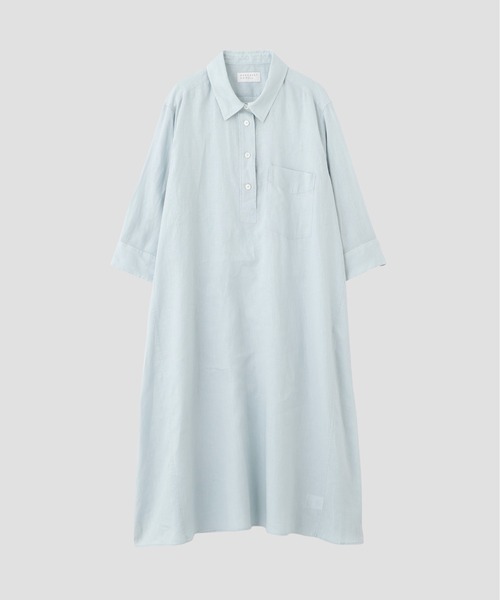 MARGARET HOWELL（マーガレットハウエル）の「SOFT LINEN（ワンピース・レディース・ダークグレー・FREE）」の3枚目の写真