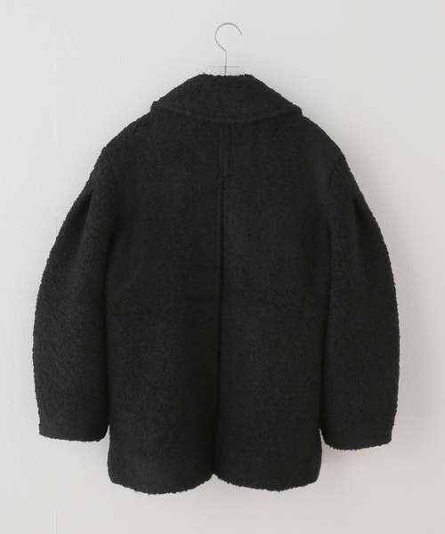 GANNI(ガニー)の「GANNI / ガニー Heavy Boucle Midi Coat(ピーコート・レディース・ブラック・34/36)」の13枚目の写真