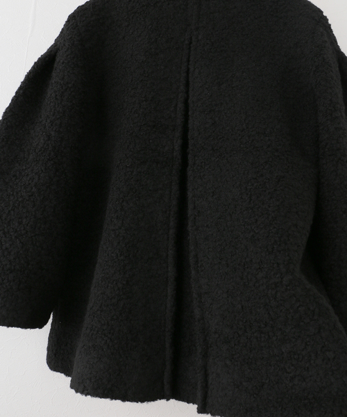 GANNI(ガニー)の「GANNI / ガニー Heavy Boucle Midi Coat(ピーコート・レディース・ブラック・34/36)」の10枚目の写真