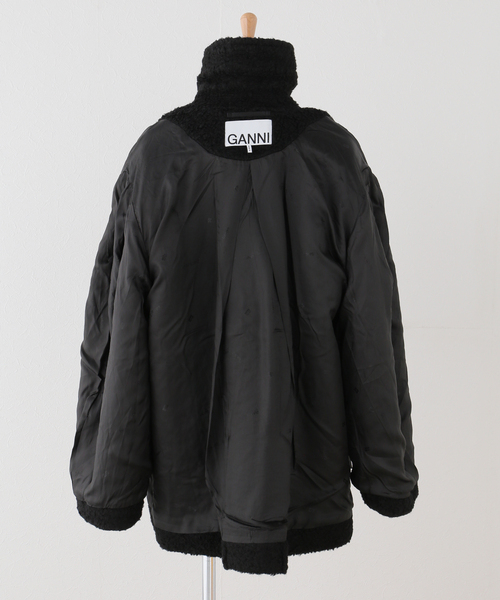 GANNI(ガニー)の「GANNI / ガニー Heavy Boucle Midi Coat(ピーコート・レディース・ブラック・34/36)」の8枚目の写真