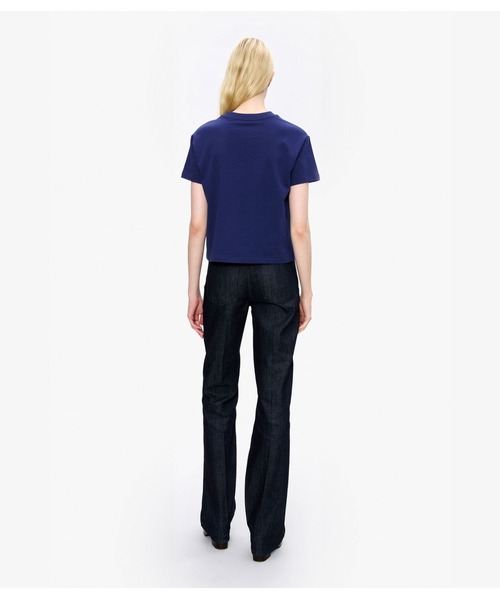 A.P.C.（アーペーセー）の「T-SHIRT BOXY RUE MADAME（Tシャツ/カットソー・レディース・ホワイト/ダークネイビー・S/L/M）」の7枚目の写真