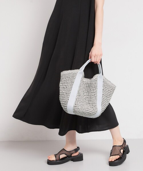 THE SHOP TK （ザ ショップ ティーケー ）の「ペーパーバッグ（トートバッグ・レディース・ブラック/グレー・00）」の4枚目の写真