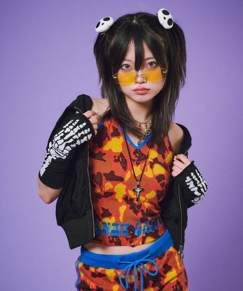 GALFY(ガルフィー)の「GALFY(ガルフィー)VIVI★GALパーカー/猫耳フード パイル ジップアップ チビパーカー ショート丈 Y2K ギャル(パーカー・レディース・ピンク/ブラック/イエロー系その他・FREE)」の11枚目の写真
