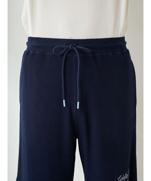 ONLINE限定】【HOMME】【接触冷感】パイルワンポイントロゴ刺繍プル