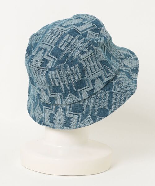 PENDLETON(ペンドルトン)の「【PENDLETON/ペンドルトン】PWM HDJQ Denim Hat/ネイティブ柄デニムハット(ハット・レディース・インディゴブルー・FREE)」の2枚目の写真
