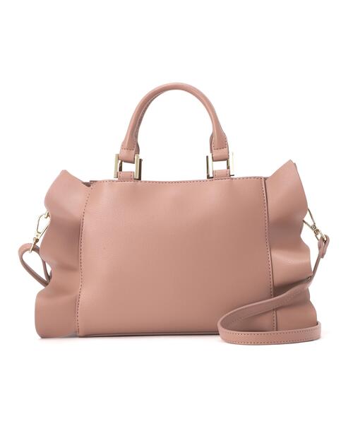 EDIT COLOGNE(エディットコロン)の「フリルトートバッグ(ショルダーバッグ・レディース・ブラック/ベージュ/ピンク・フリ-)」の3枚目の写真