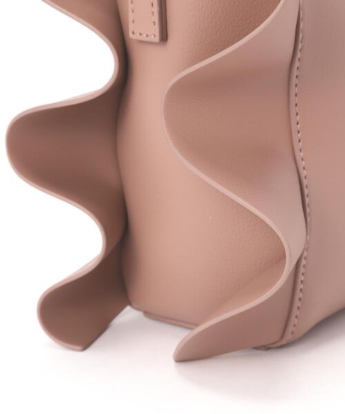 EDIT COLOGNE(エディットコロン)の「フリルトートバッグ(ショルダーバッグ・レディース・ブラック/ベージュ/ピンク・フリ-)」の9枚目の写真