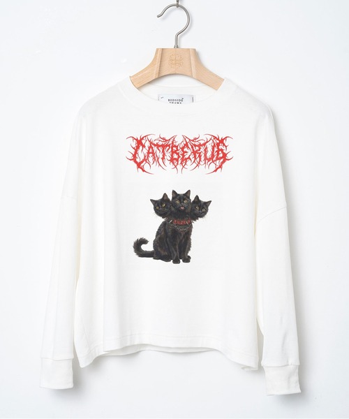 bedsidedrama（ベットサイドドラマ）の「CATBERUS Wide Pullover（Tシャツ/カットソー・レディース・ピンク/ホワイト/ブラック・2/1）」の11枚目の写真