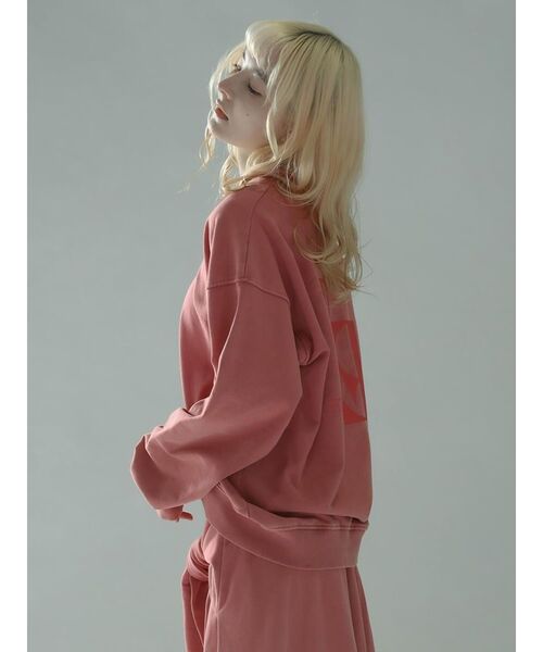 :ETHROF(イーサオブ)の「V-NECK BLEACH SWEAT PULLOVER(スウェット・レディース・ピンク系その他2/スカイブルー・MEDIUM)」の21枚目の写真