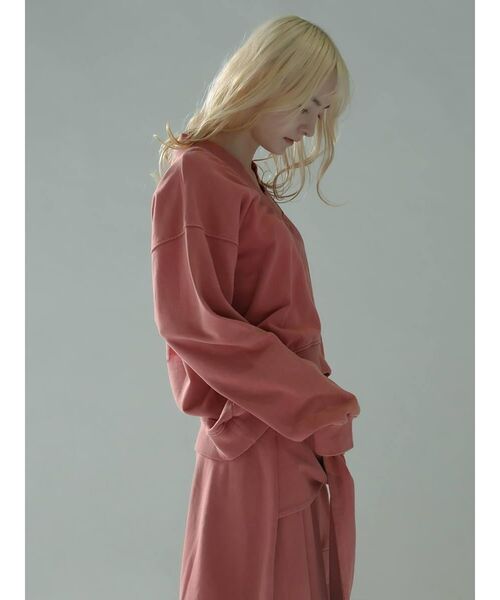 :ETHROF(イーサオブ)の「V-NECK BLEACH SWEAT PULLOVER(スウェット・レディース・ピンク系その他2/スカイブルー・MEDIUM)」の22枚目の写真