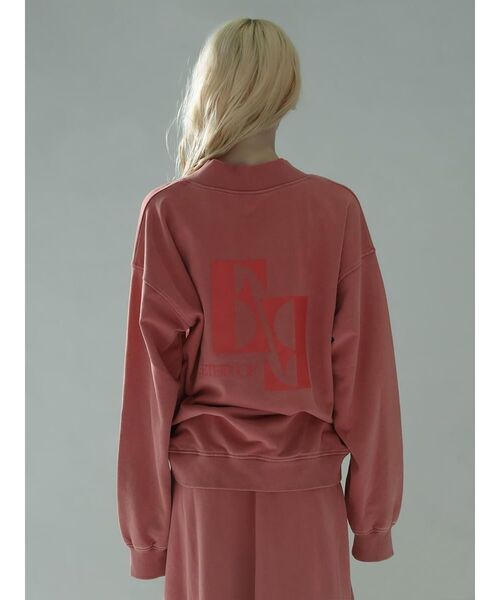 :ETHROF(イーサオブ)の「V-NECK BLEACH SWEAT PULLOVER(スウェット・レディース・ピンク系その他2/スカイブルー・MEDIUM)」の5枚目の写真