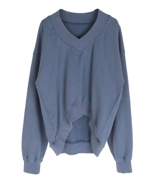 :ETHROF(イーサオブ)の「V-NECK BLEACH SWEAT PULLOVER(スウェット・レディース・ピンク系その他2/スカイブルー・MEDIUM)」の12枚目の写真