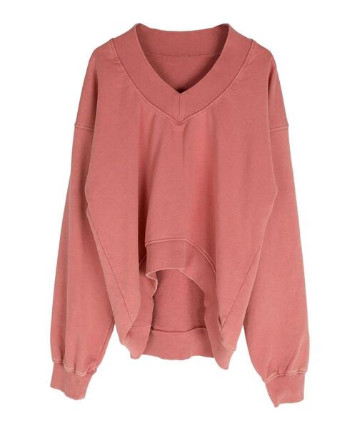 :ETHROF(イーサオブ)の「V-NECK BLEACH SWEAT PULLOVER(スウェット・レディース・ピンク系その他2/スカイブルー・MEDIUM)」の13枚目の写真