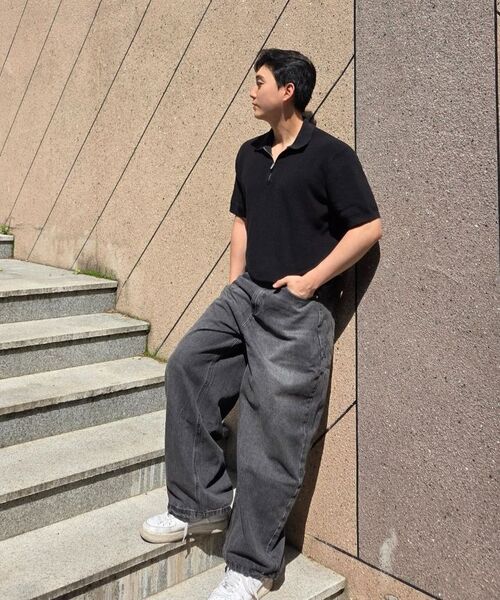 GRAYBLVD(グレイブラバット)の「ウェスリーウォッシュドデニムパンツ(ブラック)(デニムパンツ・レディース・その他・SMALL/MEDIUM/LARGE/X-LARGE)」の8枚目の写真