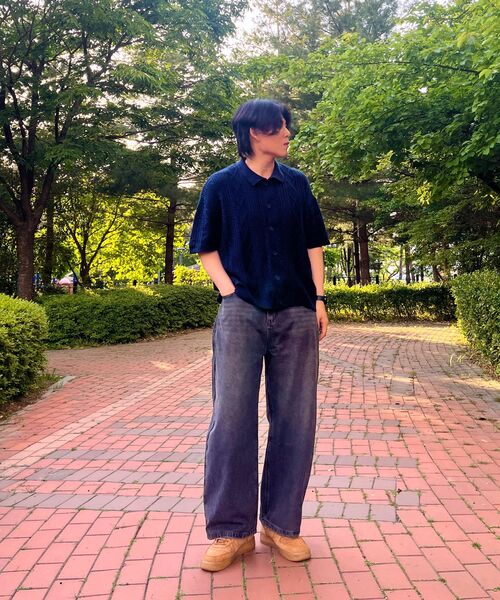 GRAYBLVD(グレイブラバット)の「ウェスリーウォッシュドデニムパンツ(ブラック)(デニムパンツ・レディース・その他・SMALL/MEDIUM/LARGE/X-LARGE)」の10枚目の写真