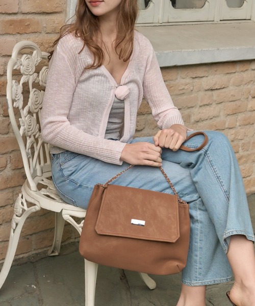 Birthday room（バースデイルーム）の「チェーンショルダーバック/chain shoulder bag（ショルダーバッグ・レディース・ブラック/ダークブラウン/キャメル・FREE）」の12枚目の写真