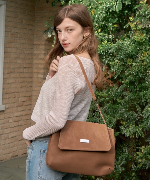 Birthday room（バースデイルーム）の「チェーンショルダーバック/chain shoulder bag（ショルダーバッグ・レディース・ブラック/ダークブラウン/キャメル・FREE）」の11枚目の写真