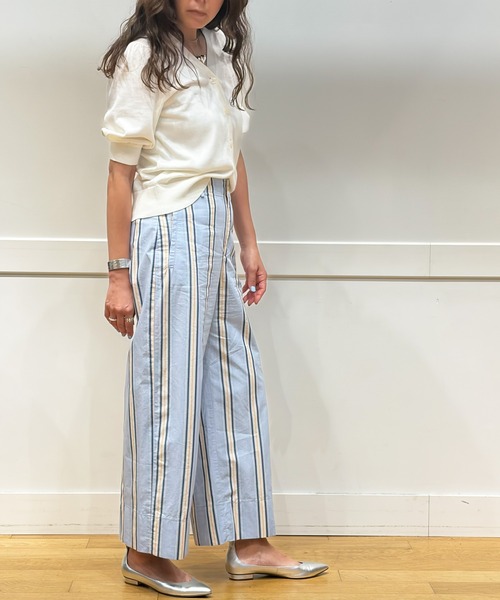 BANANA REPUBLIC FACTORY STORE(バナナリパブリック ファクトリーストア)の「BANANA REPUBLIC FACTORY STORE ハイライズ ワイドレッグ クロップドパンツ(その他パンツ・レディース・ベージュ/ブルー系その他/ライトベージュ/ブラウン・0/2/4/6/8)」の5枚目の写真