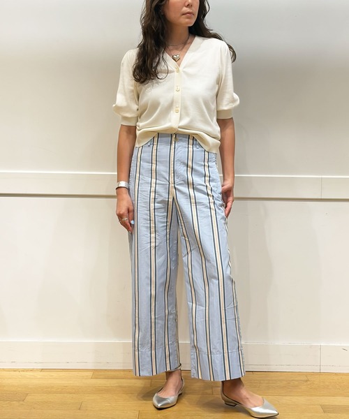 BANANA REPUBLIC FACTORY STORE(バナナリパブリック ファクトリーストア)の「BANANA REPUBLIC FACTORY STORE ハイライズ ワイドレッグ クロップドパンツ(その他パンツ・レディース・ベージュ/ブルー系その他/ライトベージュ/ブラウン・0/2/4/6/8)」の6枚目の写真