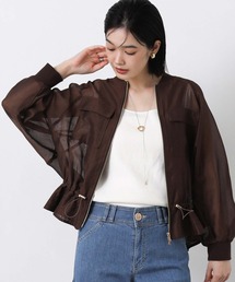 Gready Brilliant（グレディブリリアン）の「シアーペプラムブルゾン（ブルゾン）」