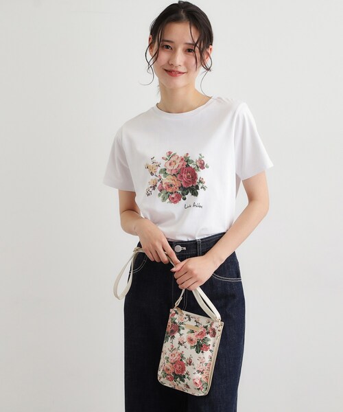 LAURA ASHLEY(ローラアシュレイ)の「エレンボロー ローズ柄 ミニ ショルダーバッグ(ショルダーバッグ・レディース・ブルー系5/ターコイズブルー系9/ピンク系その他・00)」の4枚目の写真