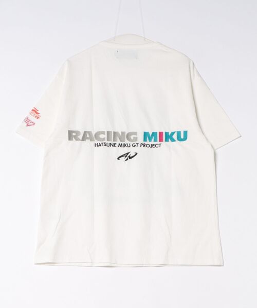 JUGLANS(ユグランス)の「【PSYCHO NATION】モノトーンレーシングミク TEE(Tシャツ/カットソー・メンズ・ホワイト/ブラック/グレー・L/M/XL)」の4枚目の写真