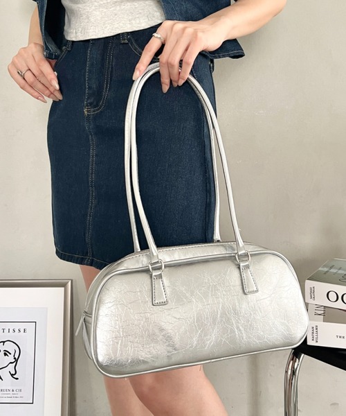 wears（ウェアーズ）の「ロングハンドルショルダーバッグ（ショルダーバッグ・レディース・オフホワイト/ブラック/シルバー・FREE）」の3枚目の写真