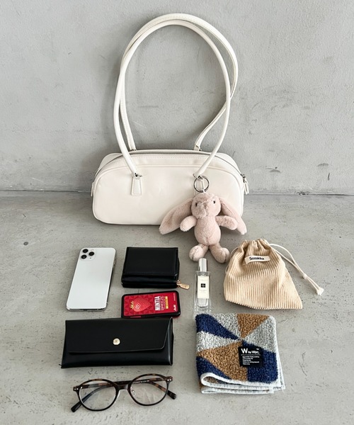 wears（ウェアーズ）の「ロングハンドルショルダーバッグ（ショルダーバッグ・レディース・オフホワイト/ブラック/シルバー・FREE）」の6枚目の写真