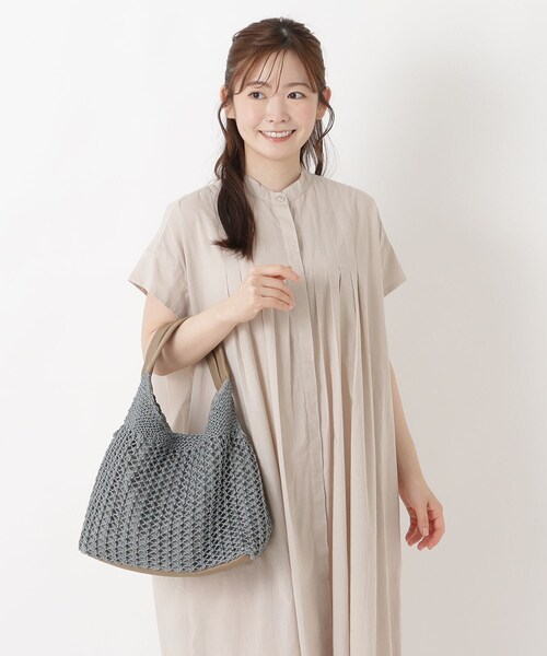 one'sterrace（ワンズテラス）の「SE コード編み ラウンドトート（トートバッグ・レディース・ブラック系8/グレー系4/ベージュ系その他7・99）」の17枚目の写真