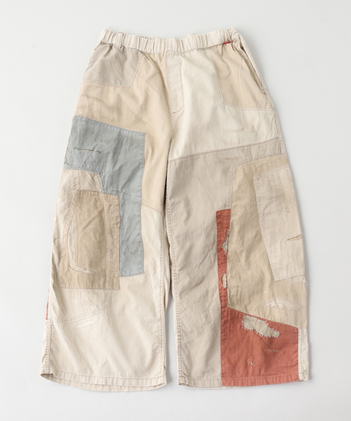 Anachronorm(アナクロノーム)の「ANACHRONORM / アナクロノーム REMAKED MIX PANEL WIDE EASY(その他パンツ・メンズ・ベージュ・LARGE/MEDIUM)」の1枚目の写真