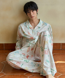 WEDNESDAY OASIS（ウェンズデーオアシス）の「オアシスショアチェックパジャマセット_WHITE(WCB6ST04)（ルームウェア/パジャマ）」