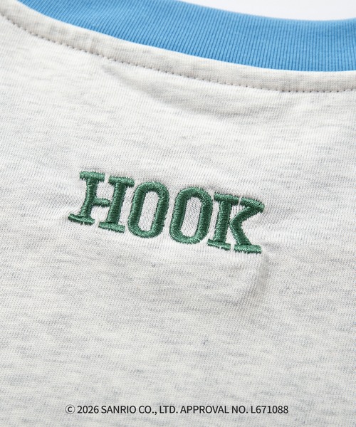 HOOK（フック）の「HOOK -original-　サンリオキャラクターズ コラボ バイカラープリントリンガーTシャツ (SS)（Tシャツ/カットソー・メンズ・ライトグレー/ライトベージュ・L/M/S）」の9枚目の写真