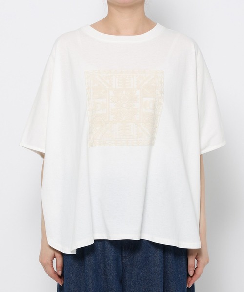 studio CLIP(スタディオクリップ)の「《natural by clip》アソートモチーフレースTシャツ(Tシャツ/カットソー・レディース・その他1/ネイビー/その他2/ブラック・FREE)」の12枚目の写真