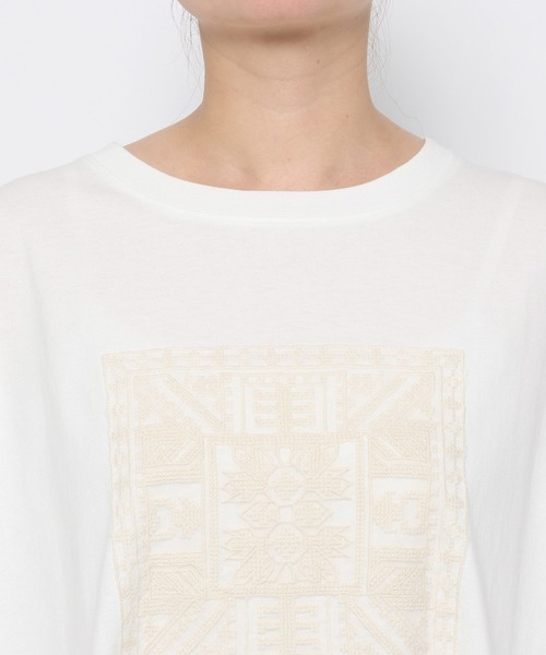 studio CLIP(スタディオクリップ)の「《natural by clip》アソートモチーフレースTシャツ(Tシャツ/カットソー・レディース・その他1/ネイビー/その他2/ブラック・FREE)」の15枚目の写真