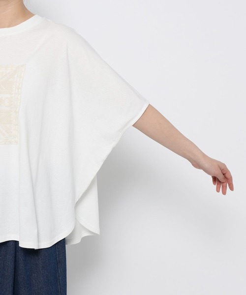 studio CLIP(スタディオクリップ)の「《natural by clip》アソートモチーフレースTシャツ(Tシャツ/カットソー・レディース・その他1/ネイビー/その他2/ブラック・FREE)」の16枚目の写真