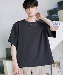 Buyer's Select/【セットアップ対応】 防シワ・接触冷感・抗ピリング・ウォッシャブル 機能性ハイポンチ半袖Tシャツ