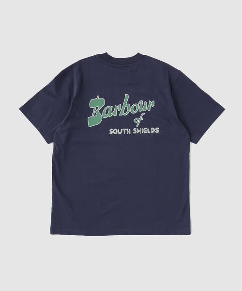 Barbour(バブアー)の「Barbour / バブアー crossby archive logo os t-shirt(Tシャツ/カットソー・メンズ・ネイビー/ホワイト/カーキ・38/40/36)」の1枚目の写真
