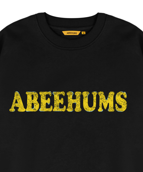 ABEEHUMS（アビハムズ）の「ヴィンテージロゴスウェットシャツ ABH357-111 ブラック（スウェット・レディース・ブラック・SMALL/MEDIUM）」の4枚目の写真