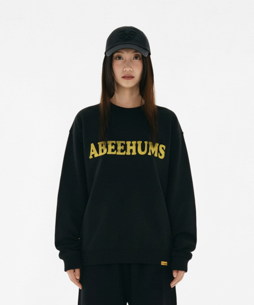 ABEEHUMS（アビハムズ）の「ヴィンテージロゴスウェットシャツ ABH357-111 ブラック（スウェット・レディース・ブラック・SMALL/MEDIUM）」の5枚目の写真