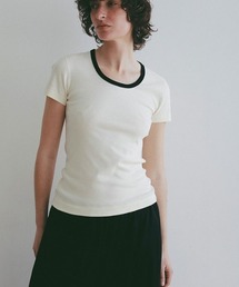 ETRE TOKYO | three dotsオーガニックコットンリンガーTee(Tシャツ/カットソー)