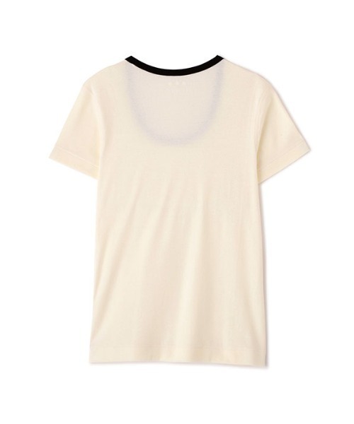 ETRE TOKYO（エトレトウキョウ）の「three dotsオーガニックコットンリンガーTee（Tシャツ/カットソー・レディース・ブラック/ライトカーキ・M/S）」の20枚目の写真