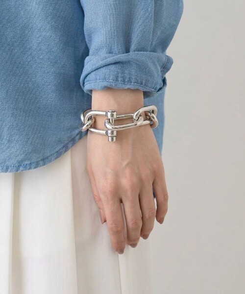 CXC(シーエックスシー)の「【CXC/シーエックスシー】シルバーチェーンブレスレット(ブレスレット・レディース・シルバー・フリー)」の3枚目の写真