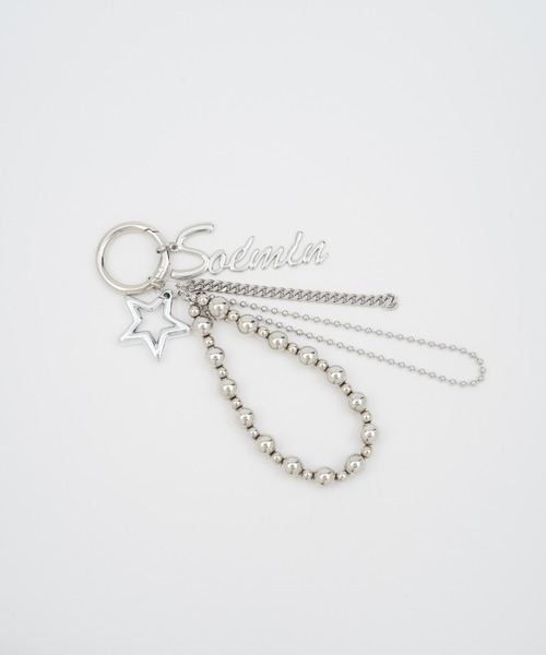 SOEMIN（ソミン）の「Mixed chain logo charm／ミックスチェーンロゴチャーム（チャーム・レディース・シルバー・FREE）」の4枚目の写真