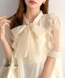 mily bilet(�~�E�B�r���b�g)�́ymily bilet�z�ꖇ�Ŏ�����̑��݊��B�����炵�����������Ă�V�A�[�u���E�X�B�V�A�[�t�����{�E�^�C���{���u���E�X(5����)(�V���c/�u���E�X)