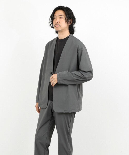 NOLLEY’S(ノーリーズ)の「《ビジカジ/セットアップ対応》Vertical 冷感トリコットカーディガン 26SS(カーディガン/ボレロ・メンズ・グレー/ネイビー/グレイッシュベージュ・M/L/XL/S)」の20枚目の写真